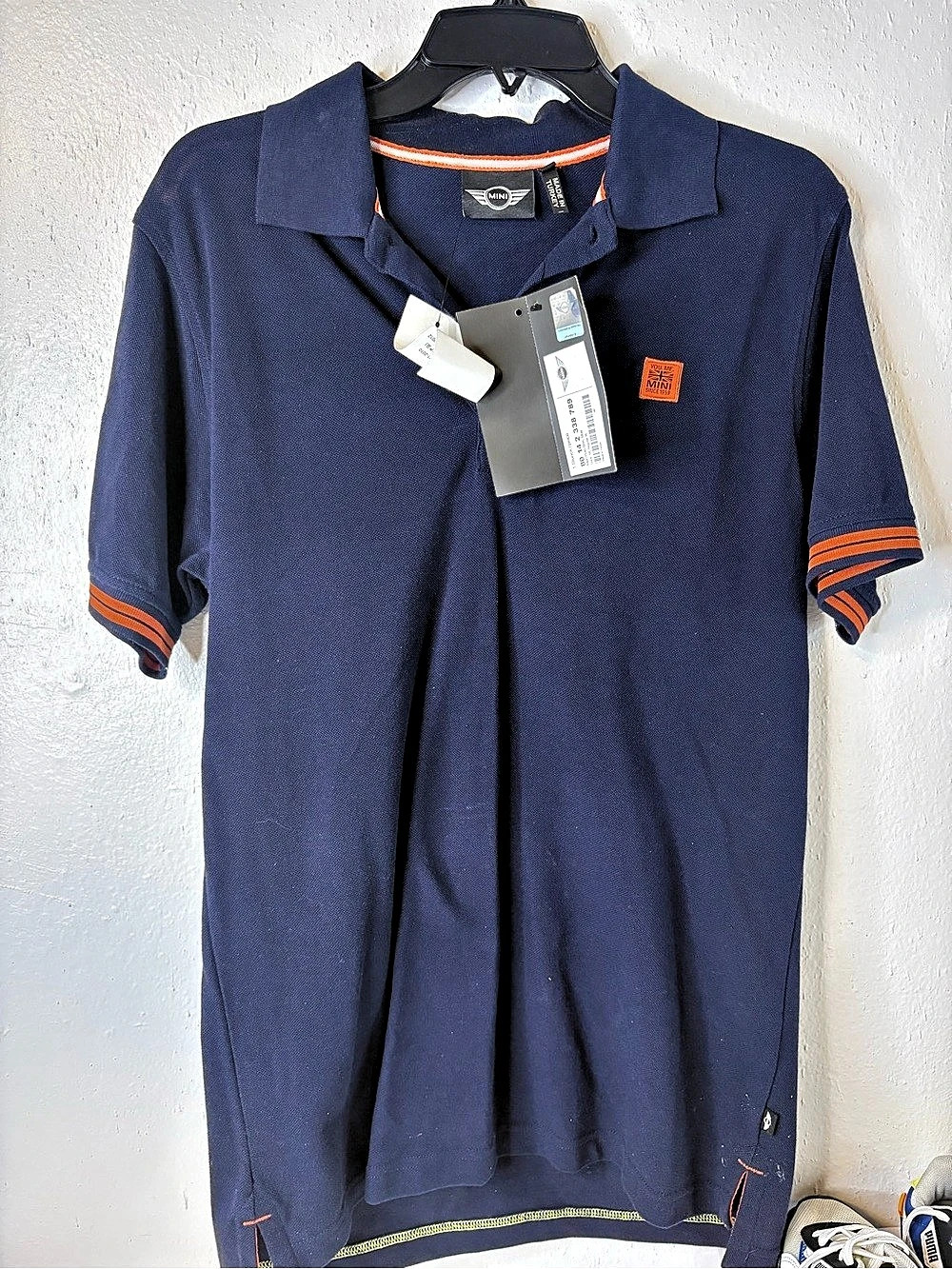 MINI Men's Polo Shirt Color Block Size Medium NWT